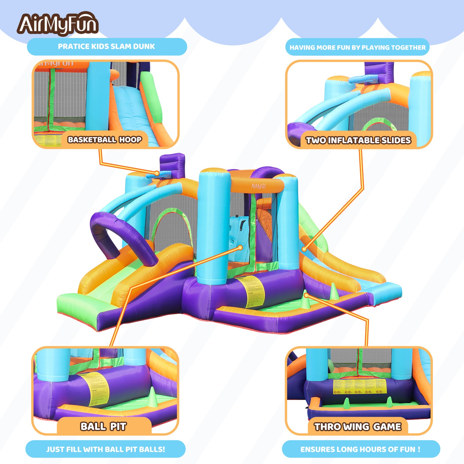 Multiple Areas Classic Bounce House