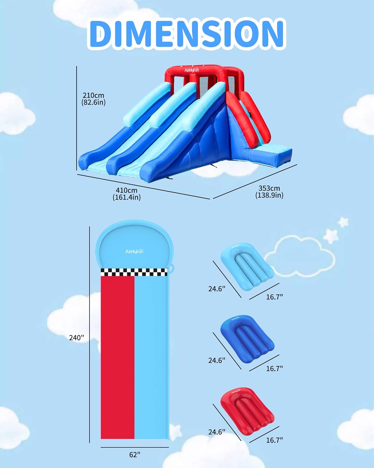 Double Slide Theme Water Slide