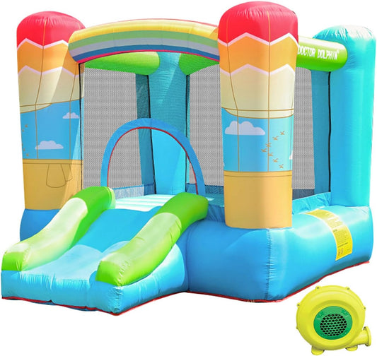 Hot Air Balloon Bounce House with Slide