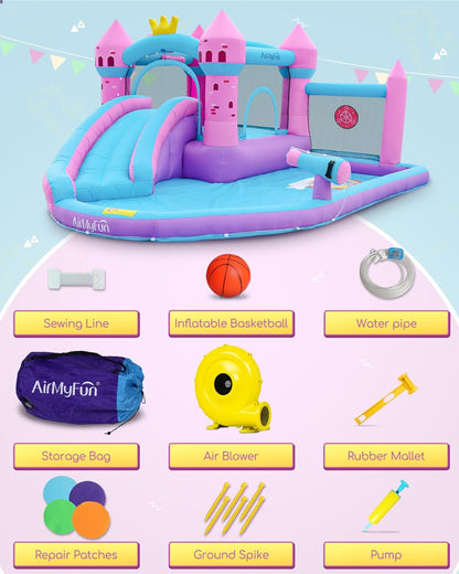 Pink Splash Water Slide