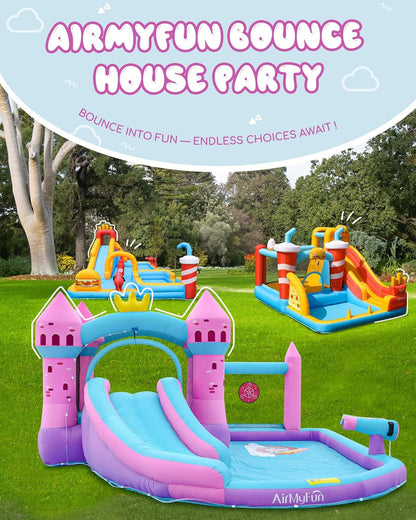 Pink Splash Water Slide