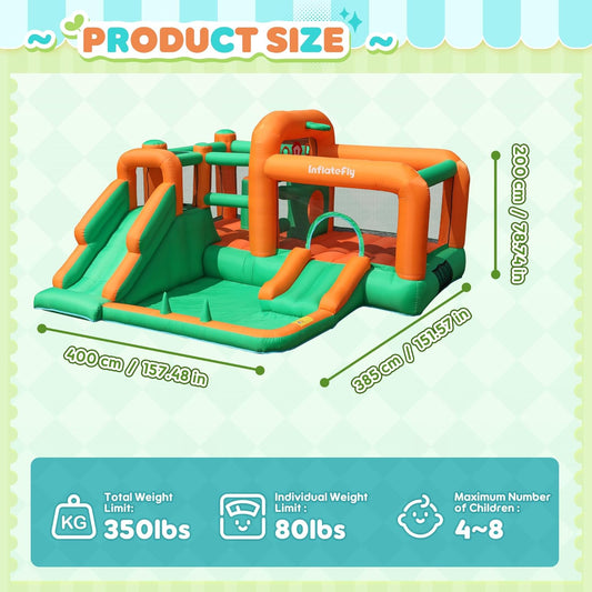 InflateFly Multi-play Bounce House