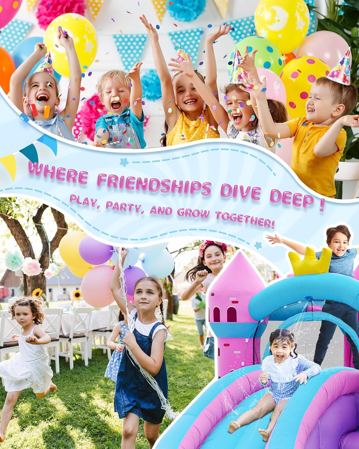 Pink Splash Water Slide