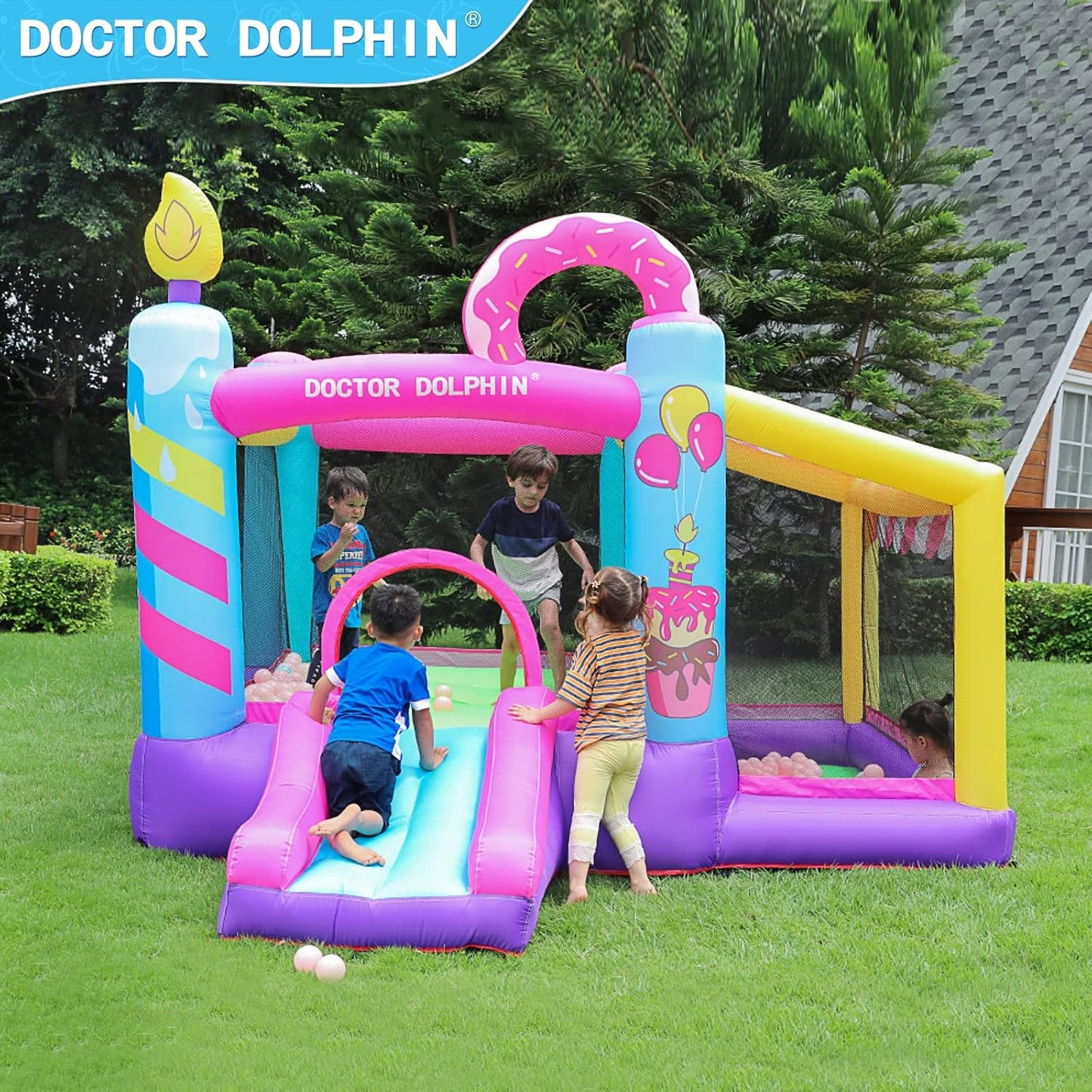 Donut Bounce House for Toddlers