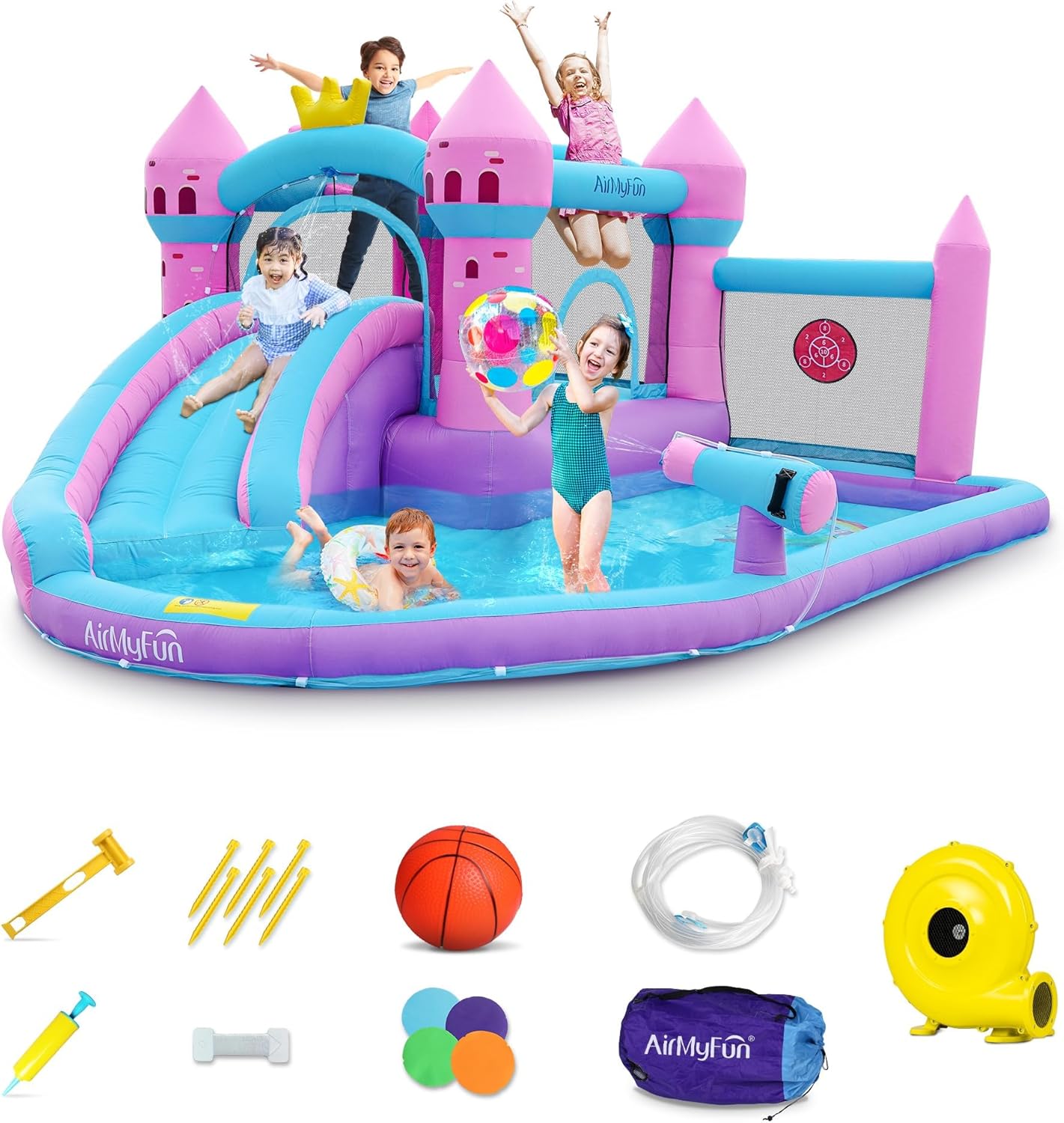 Pink Splash Water Slide
