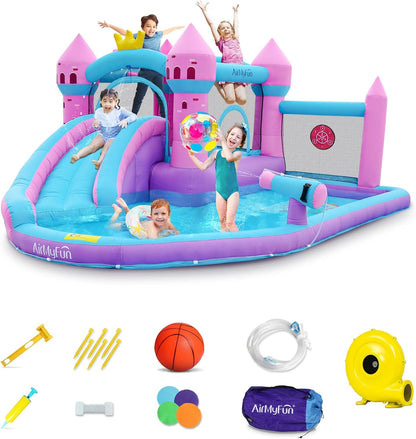 Pink Splash Water Slide