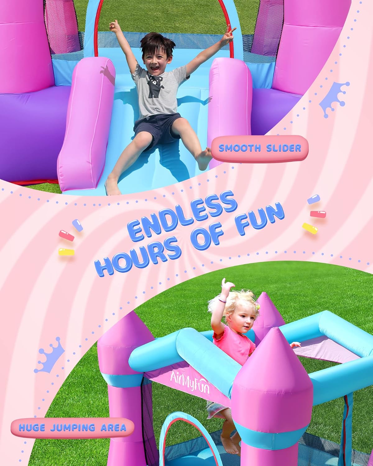 Pink Toddler Bounce House (Second-Hand, Indoor/Outdoor)