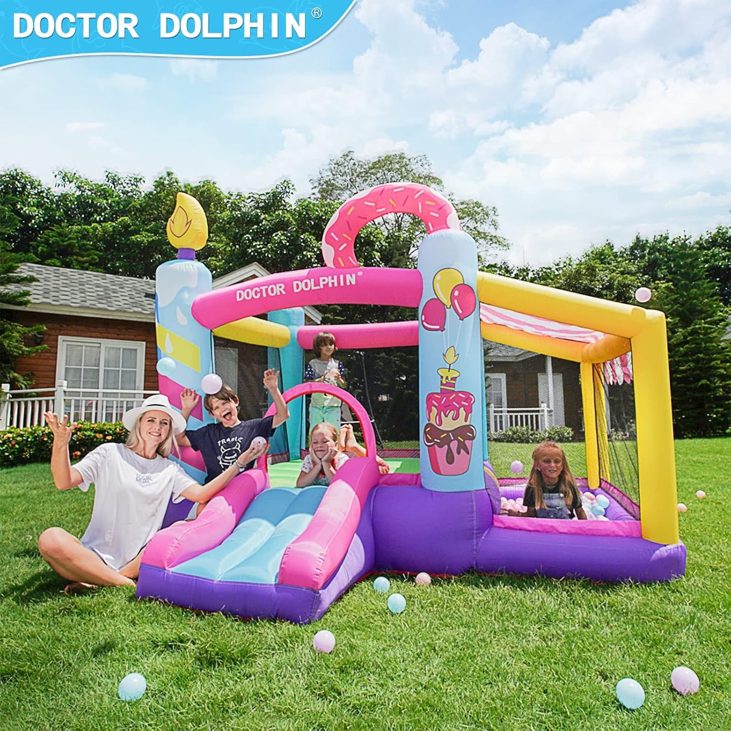 Donut Bounce House for Toddlers