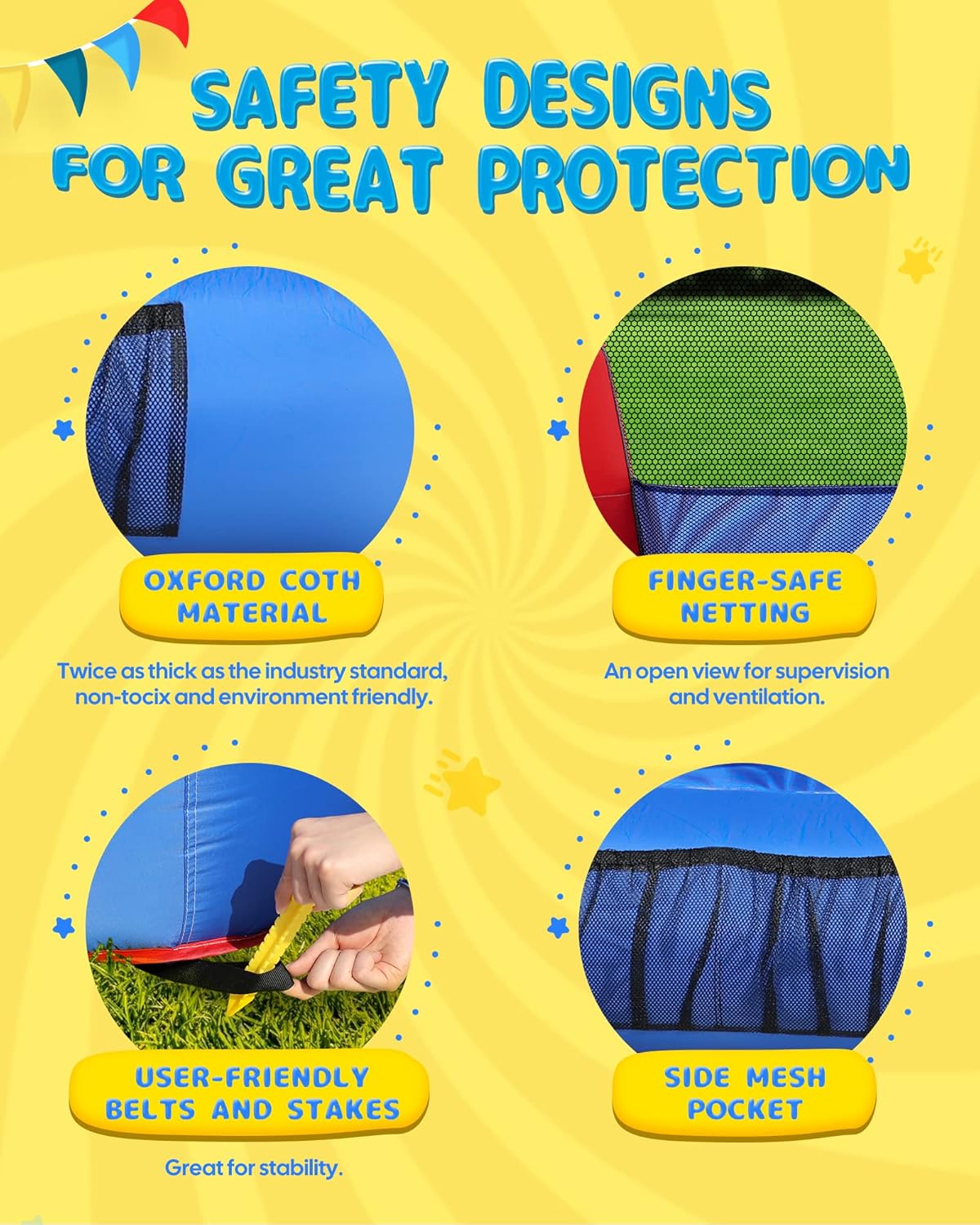 Red-blue Toddler Bounce House