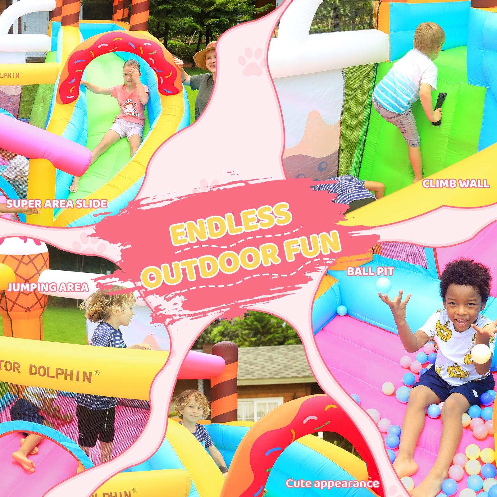 Ice Cream Theme Bounce House