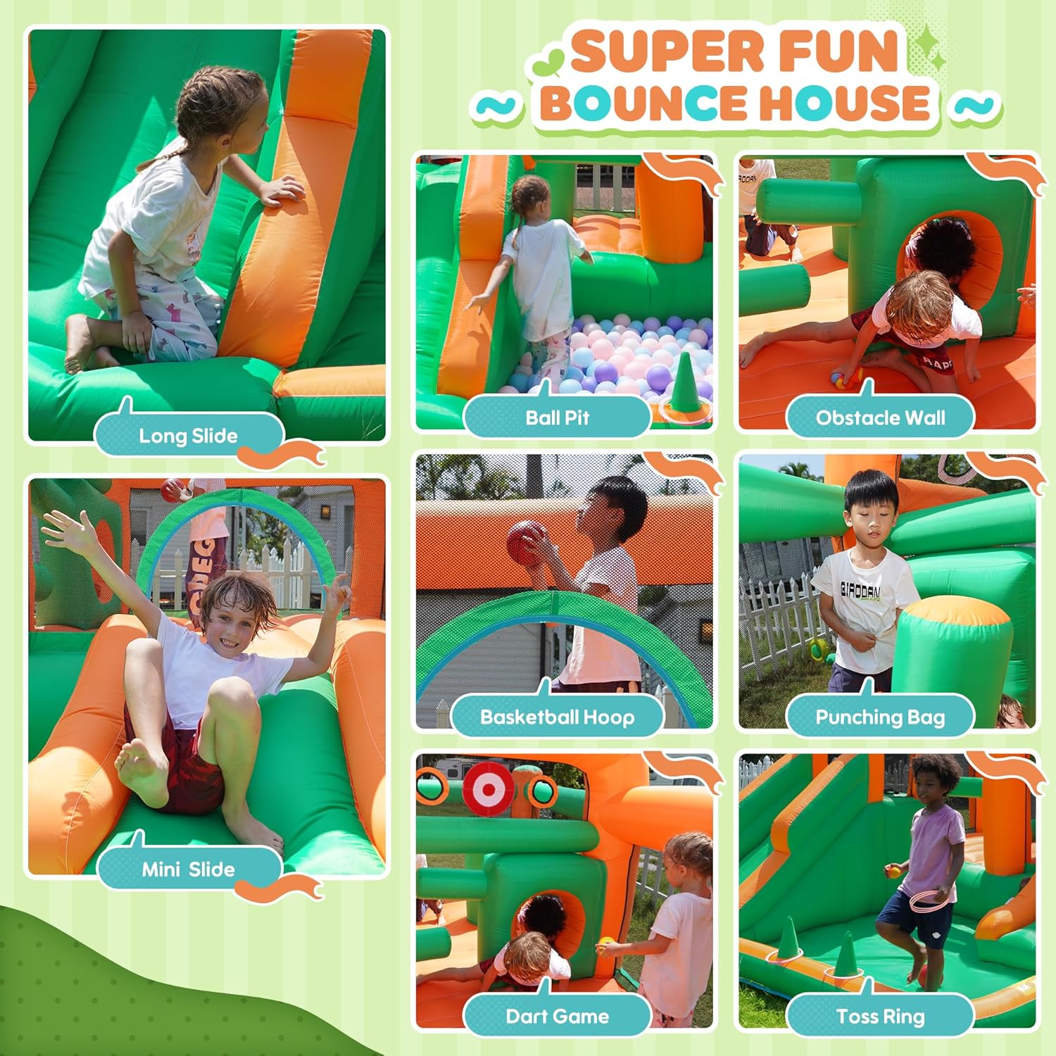 InflateFly Multi-play Bounce House