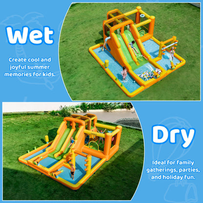 13 in 1 Water Bounce House with Double Slides